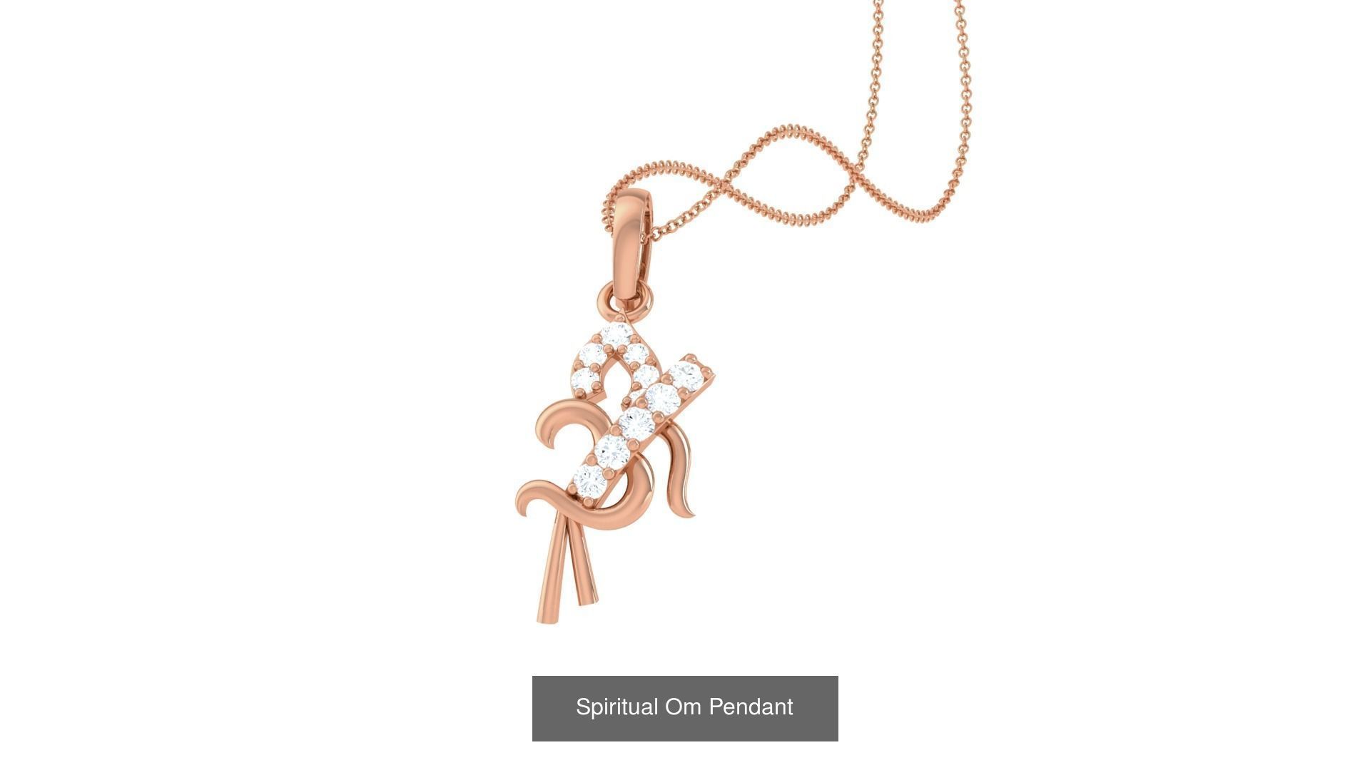17 Spiritual Om Oum Pendant 3D Model Collection_13