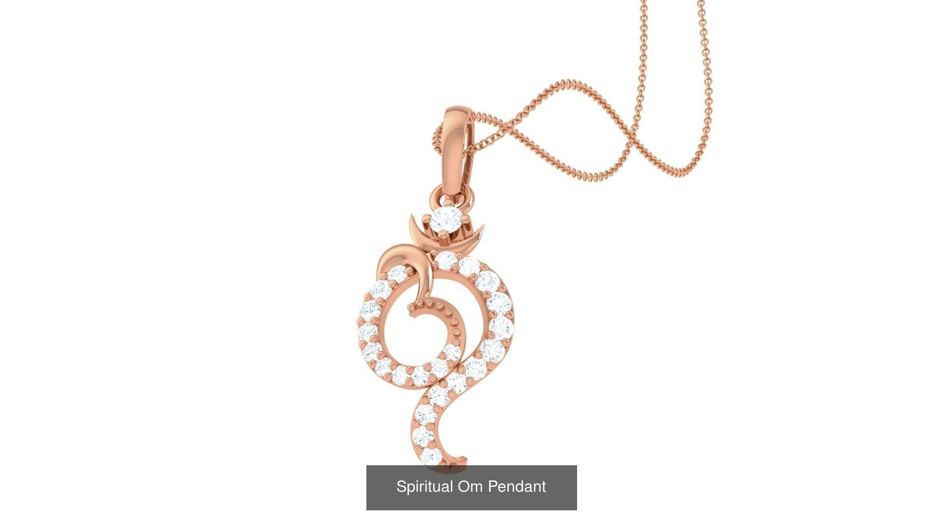 17 Spiritual Om Oum Pendant 3D Model Collection_8