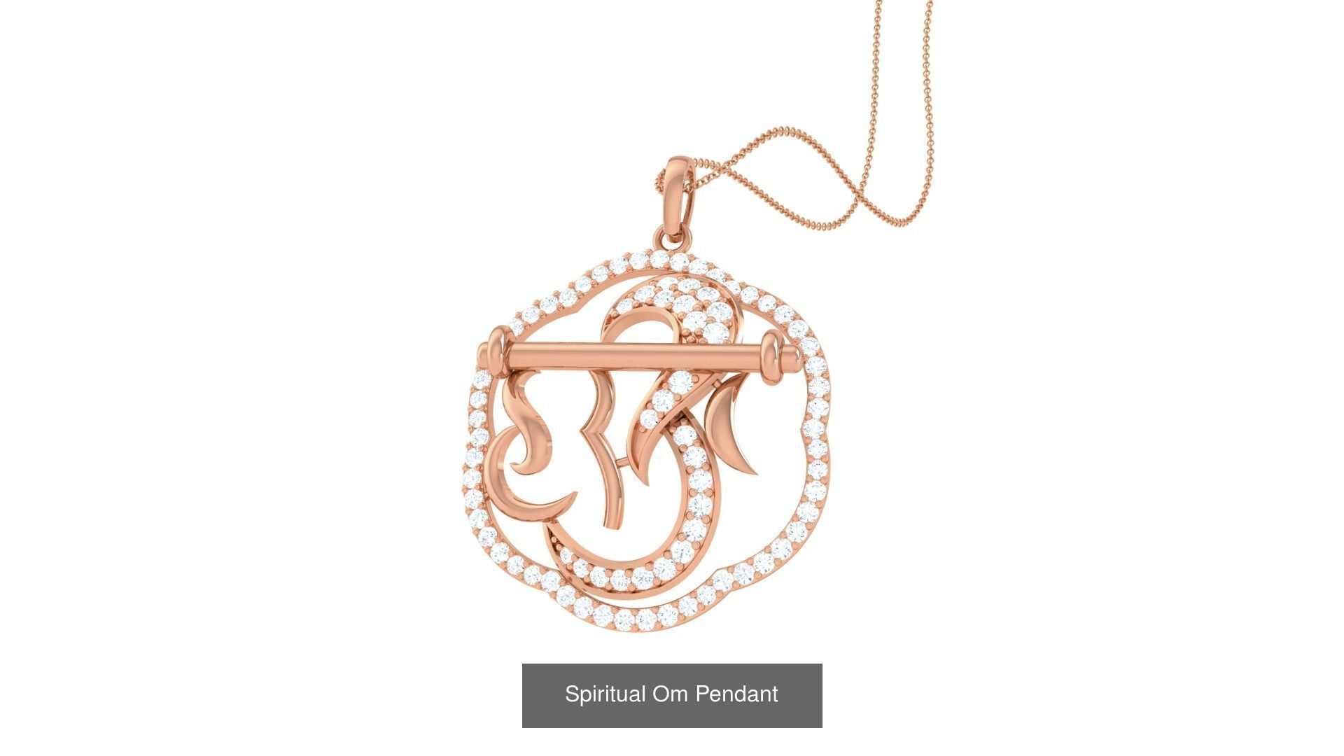 17 Spiritual Om Oum Pendant 3D Model Collection_12