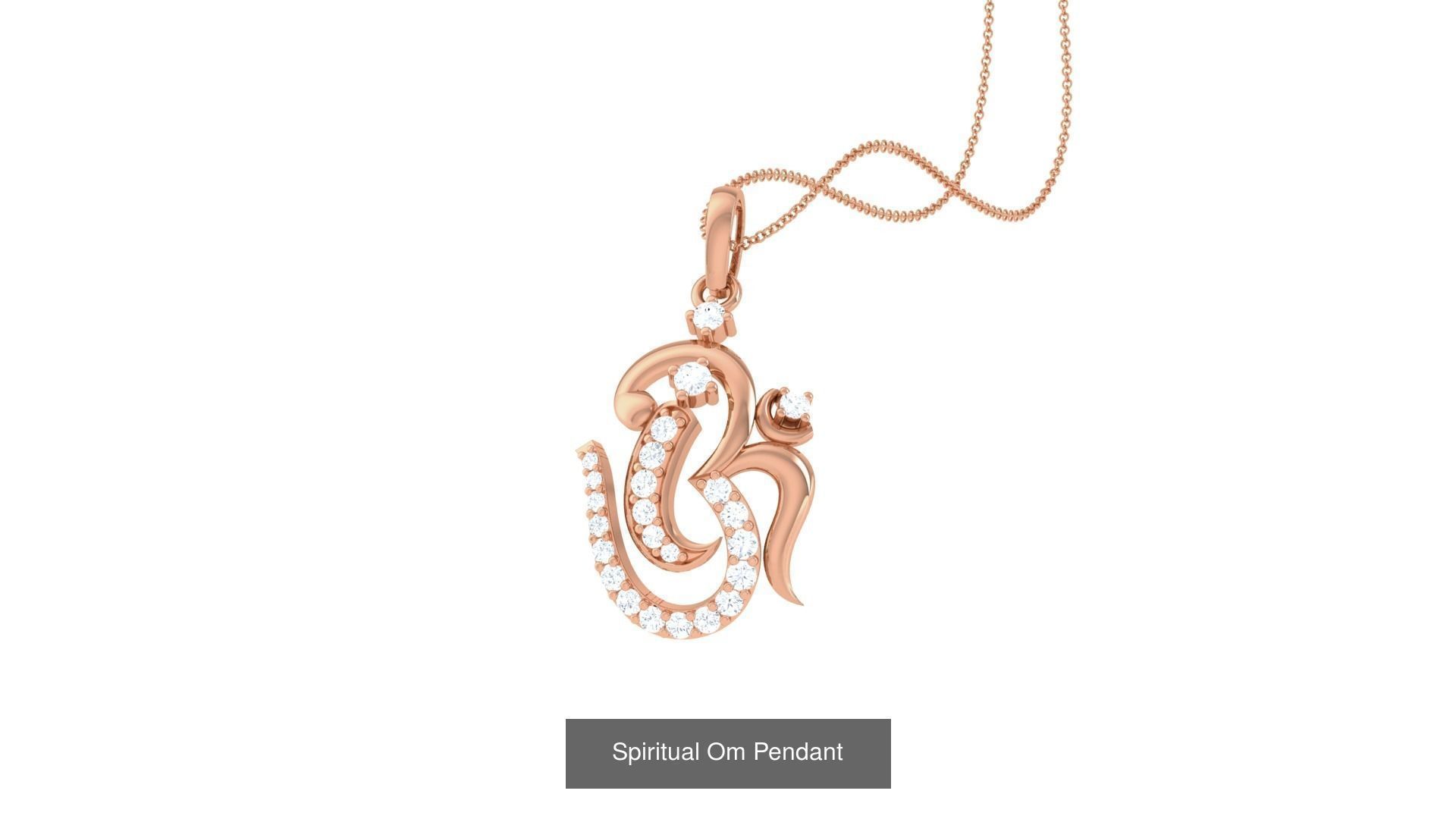 17 Spiritual Om Oum Pendant 3D Model Collection_17