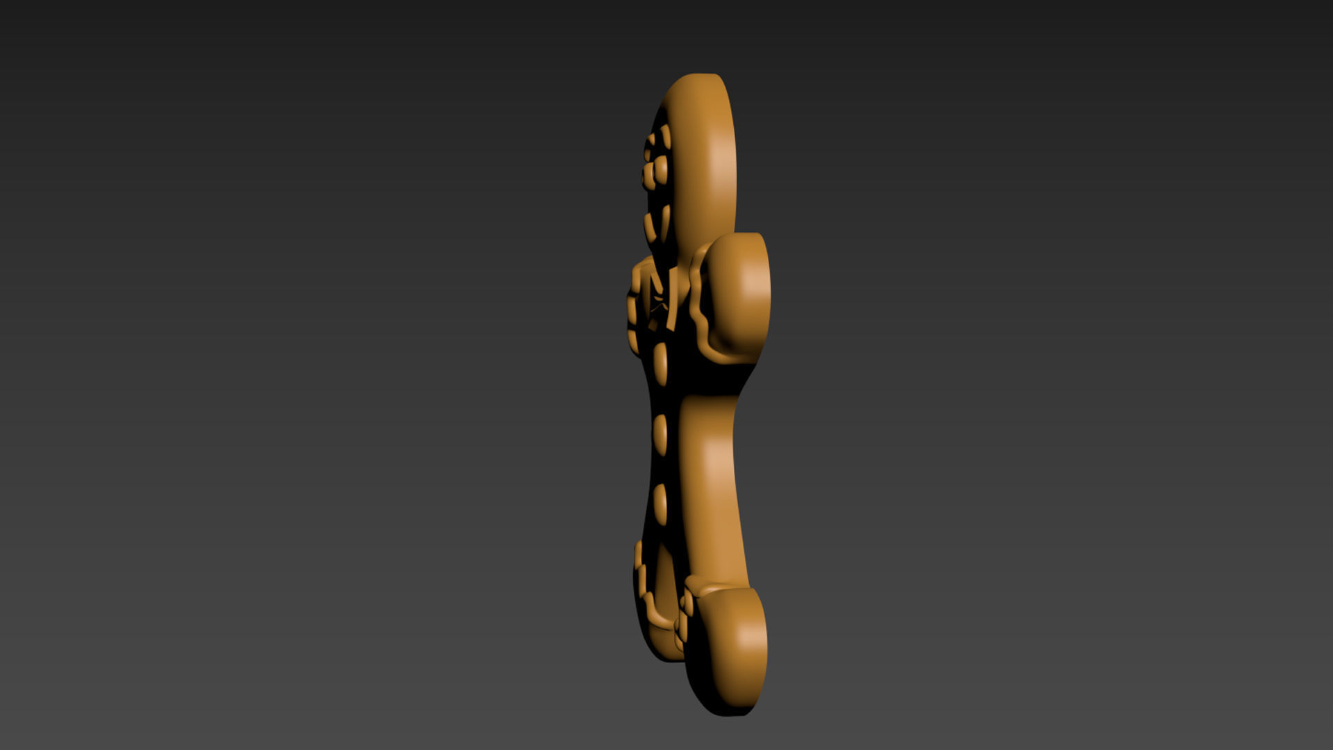 Gingerbread Man 3D print model_12