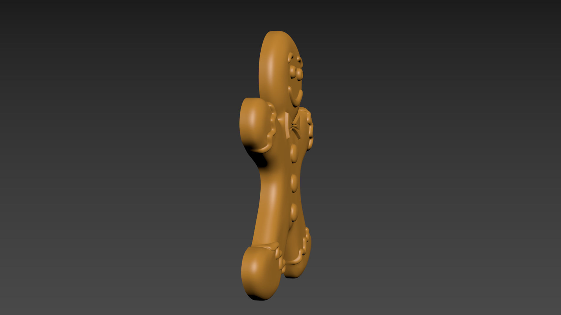 Gingerbread Man 3D print model_7