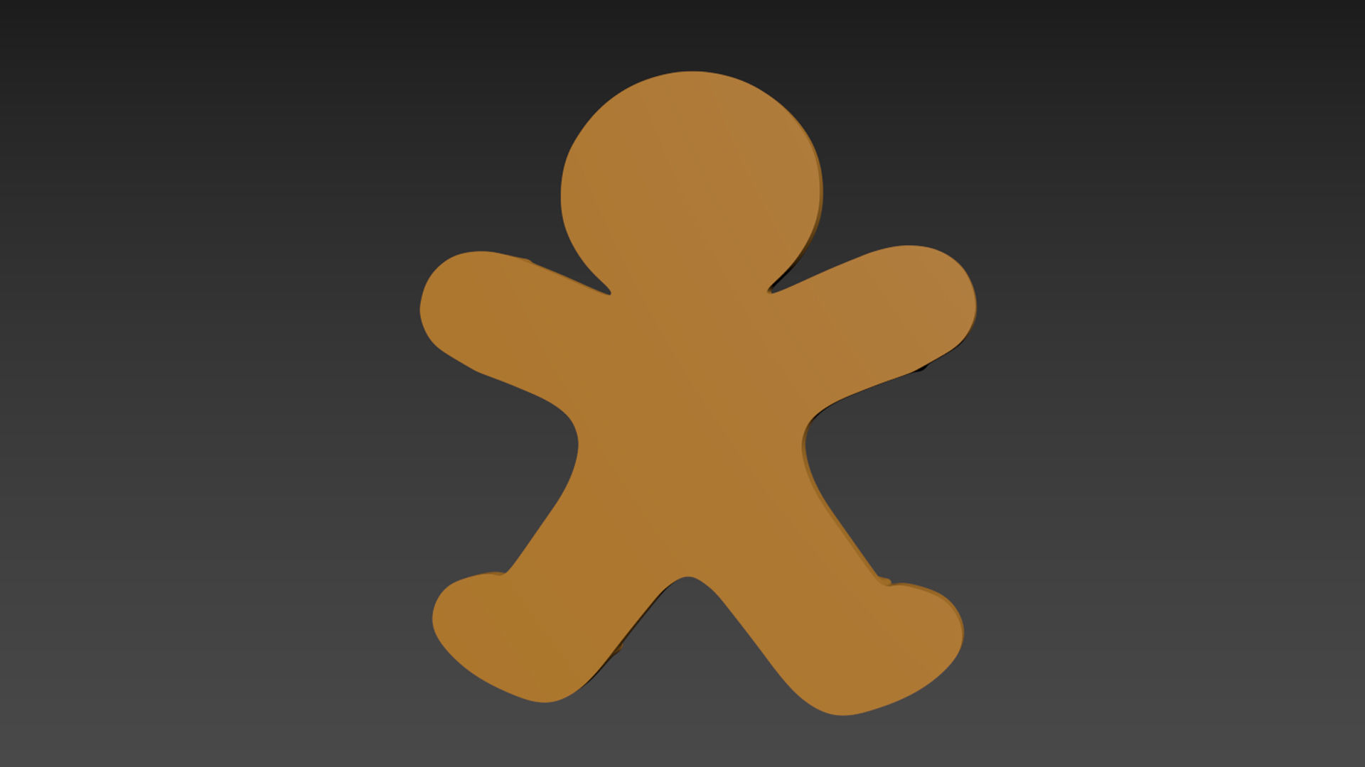 Gingerbread Man 3D print model_3
