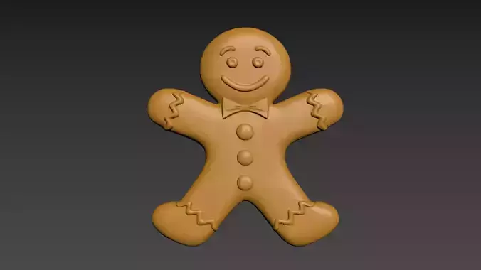 Gingerbread Man 3D print model
