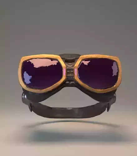 Futuristic Cyberpunk Goggles 3D model
