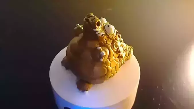 Happy fat crocodile  3D print model