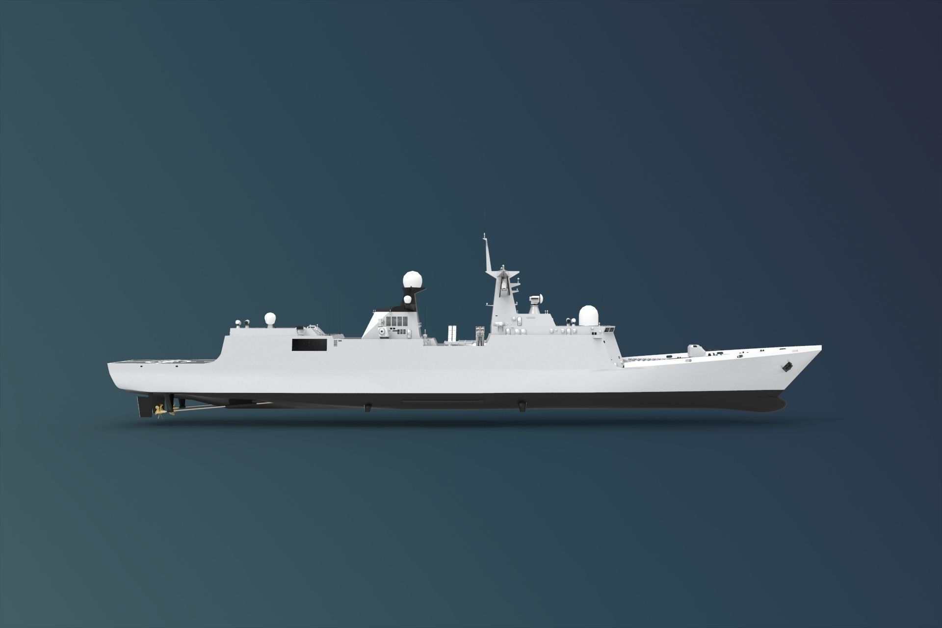 Type 054A frigate 3D model_4