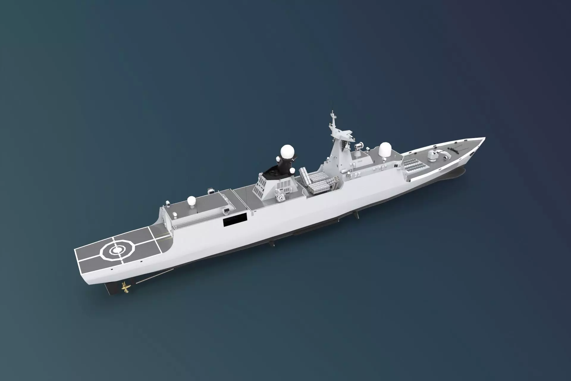 Type 054A frigate 3D model_0