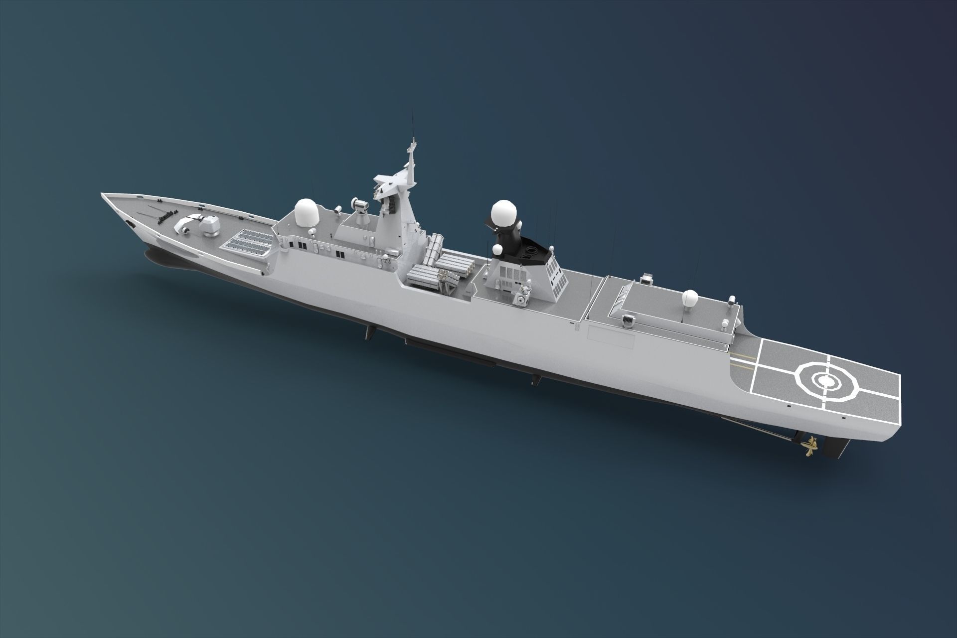 Type 054A frigate 3D model_1