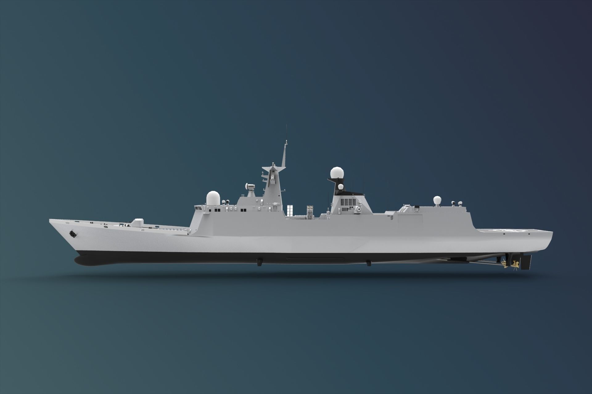 Type 054A frigate 3D model_3