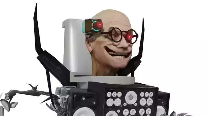 Scientist Skibidi Toilet Upgraded 3D model