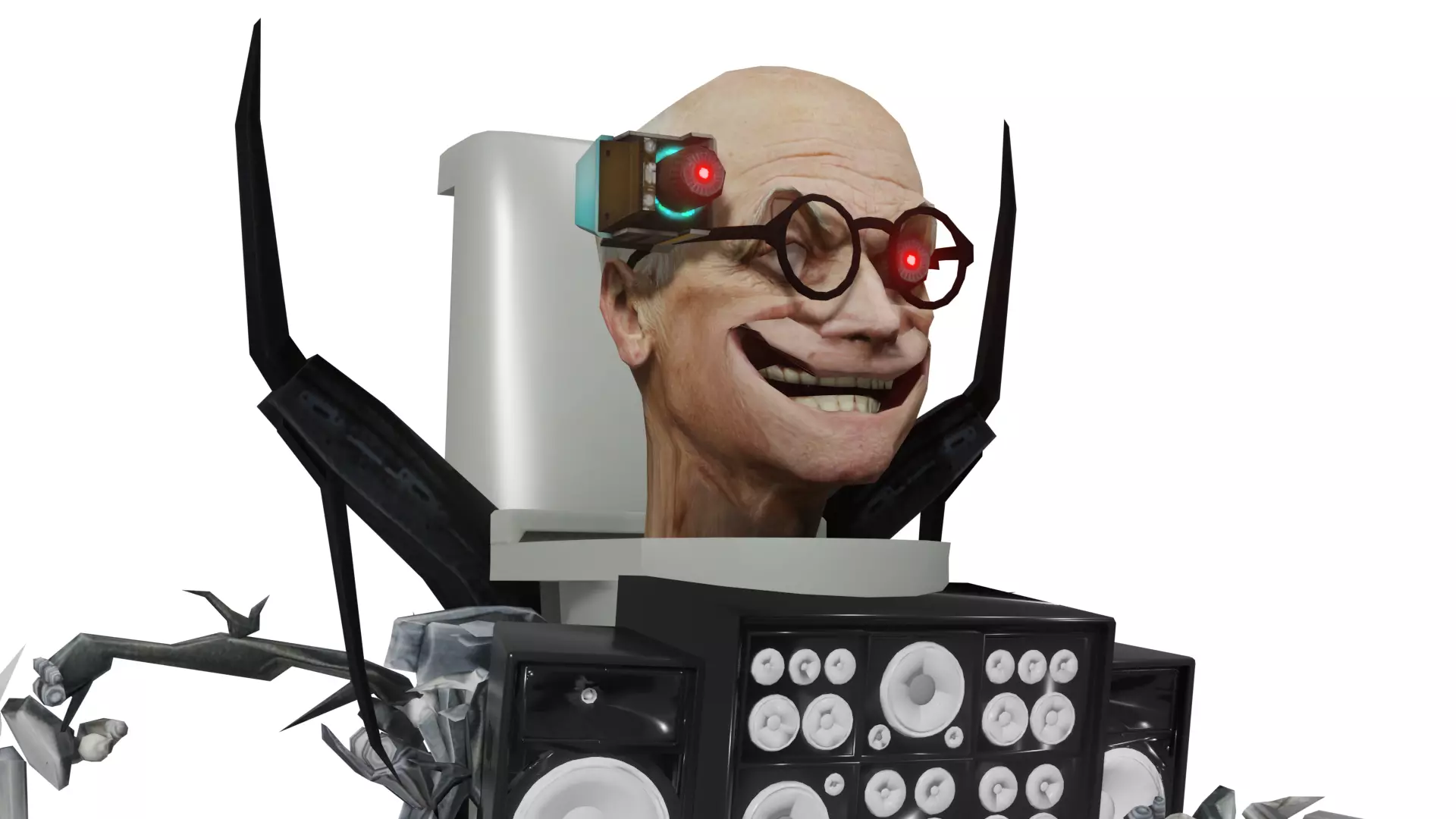 Scientist Skibidi Toilet Upgraded 3D model_0