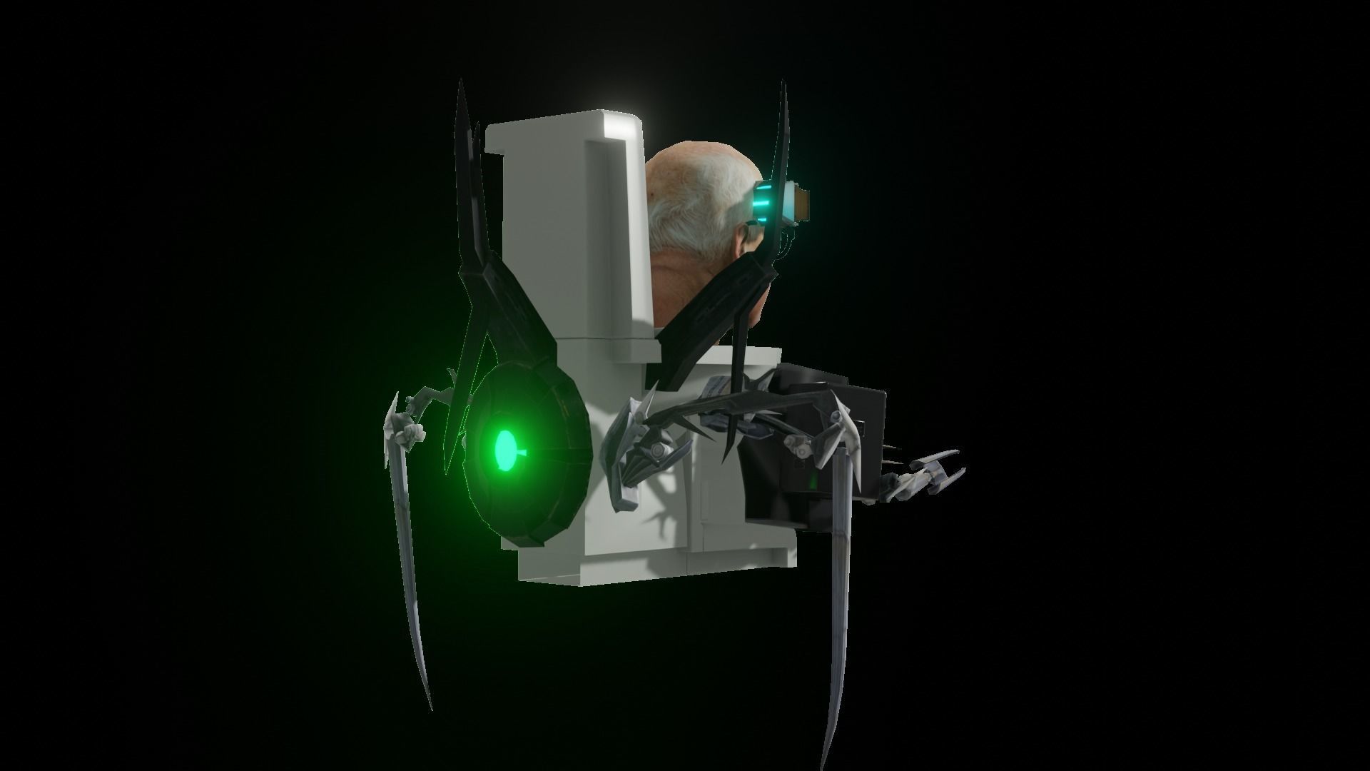 Scientist Skibidi Toilet Upgraded 3D model rigged | CGTrader