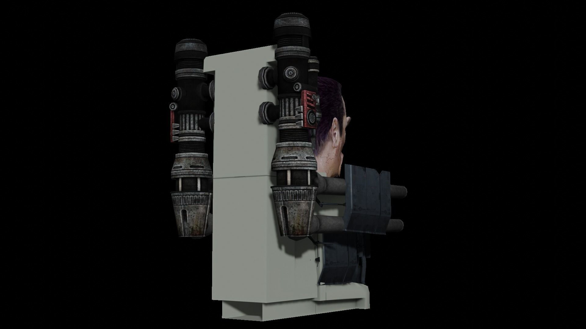 Broken G-man Skibidi Toilet Low-poly 3D model_2