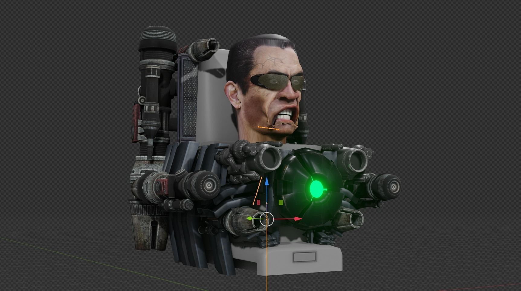 Broken Gman 4-0 Low-poly 3D model_4