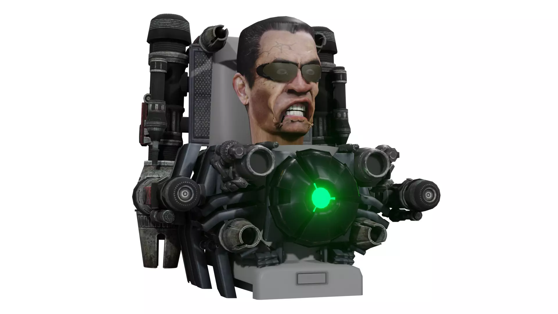 Broken Gman 4-0 Low-poly 3D model_0