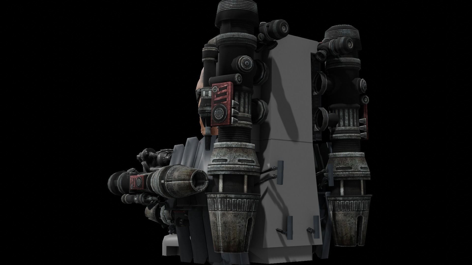 Broken Gman 4-0 Low-poly 3D model_3