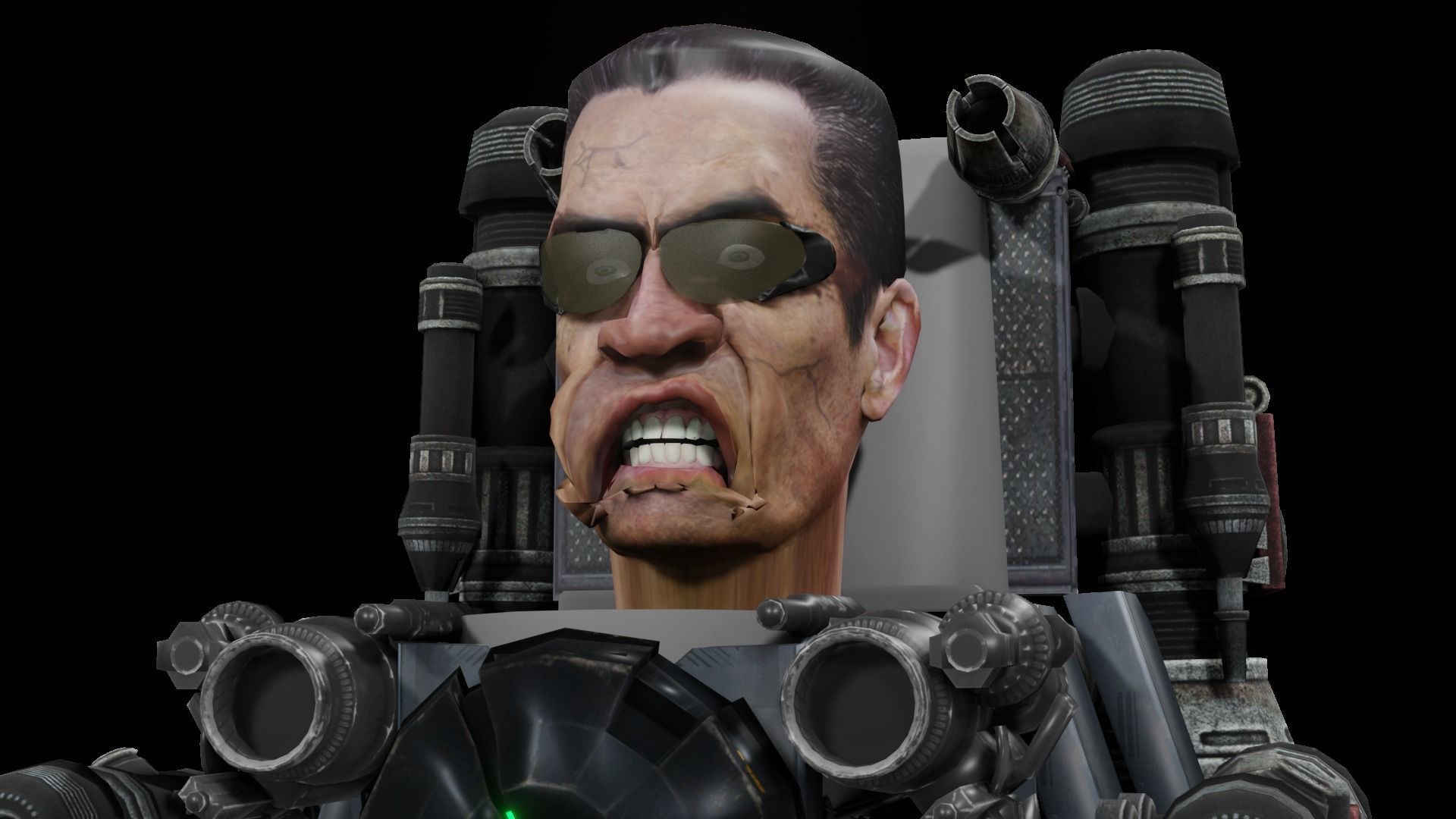 Broken Gman 4-0 Low-poly 3D model_1