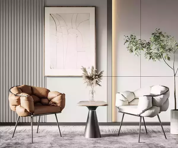 coffee combination table Nordic chair