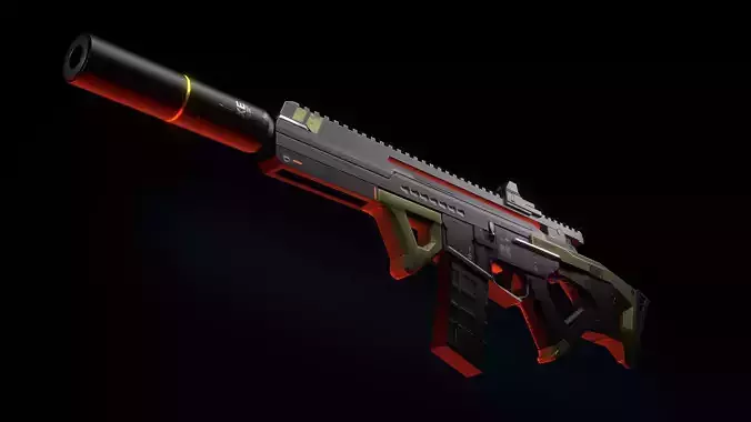 Sci-fi Assault Rifle