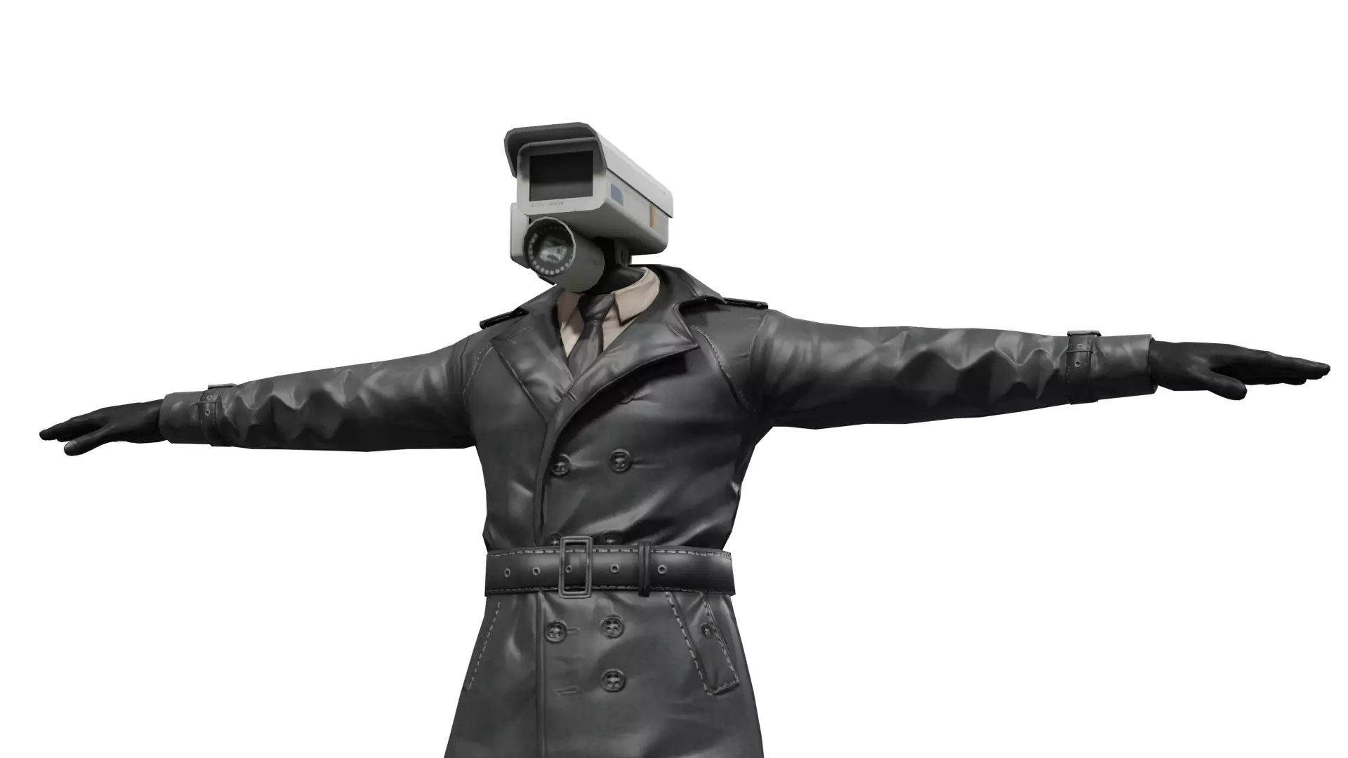 Camera Man Low-poly 3D model_0