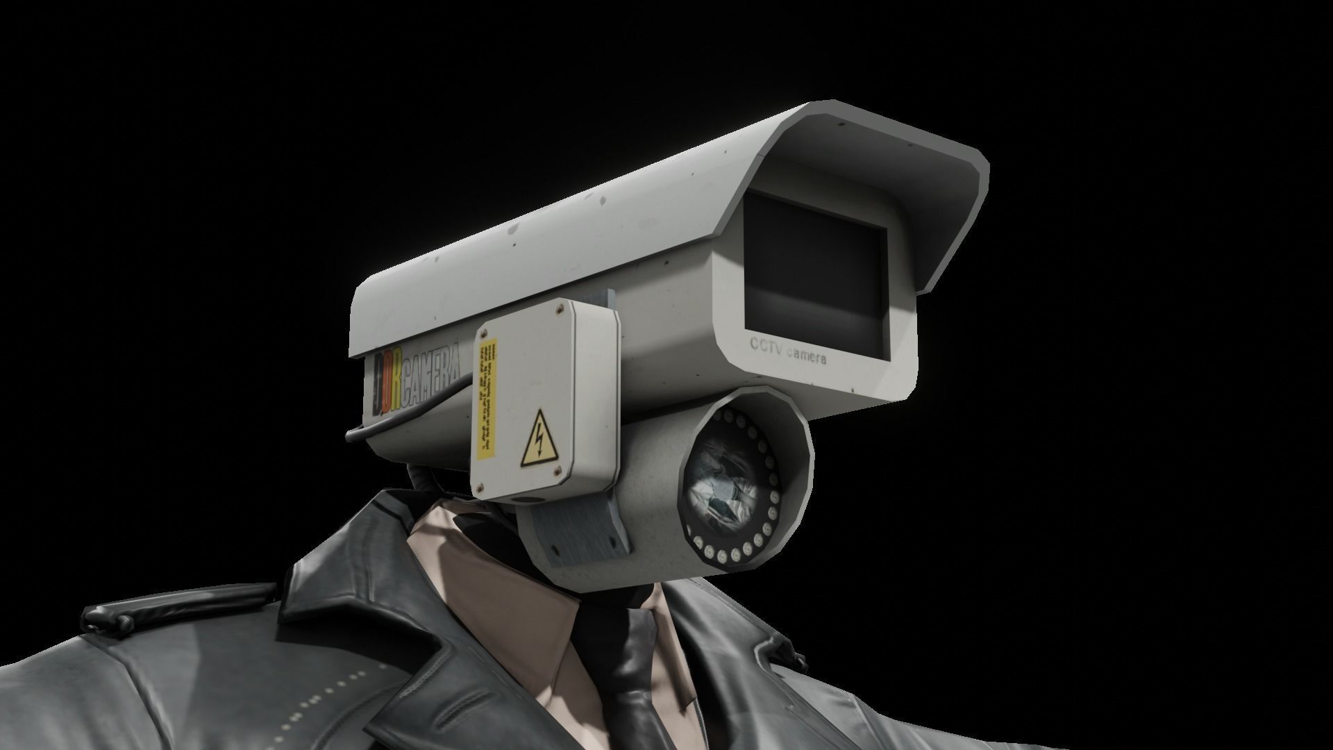 Camera Man Low-poly 3D model_2