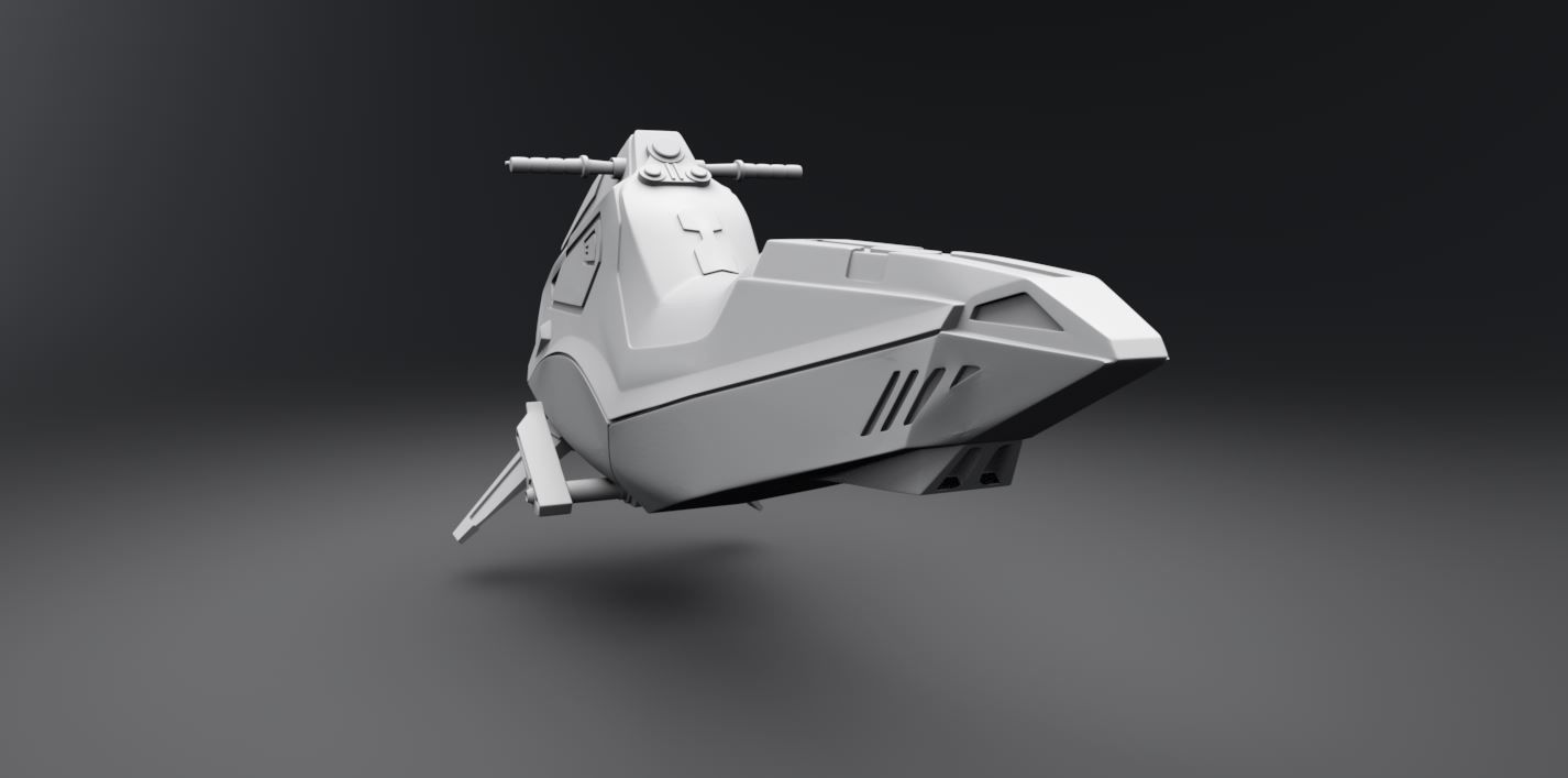 Baluter Speeder Scale model 3D print model_2