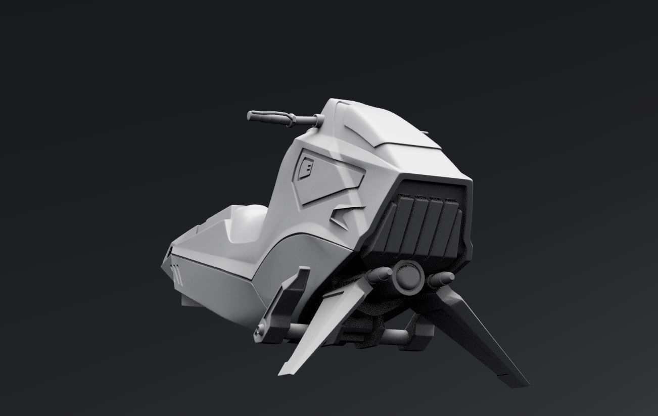 Baluter Speeder Scale model 3D print model_4