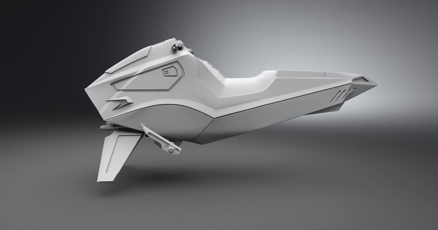 Baluter Speeder Scale model 3D print model_1