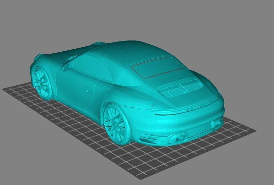 Porsche 911 Carrera S 3D print model_1