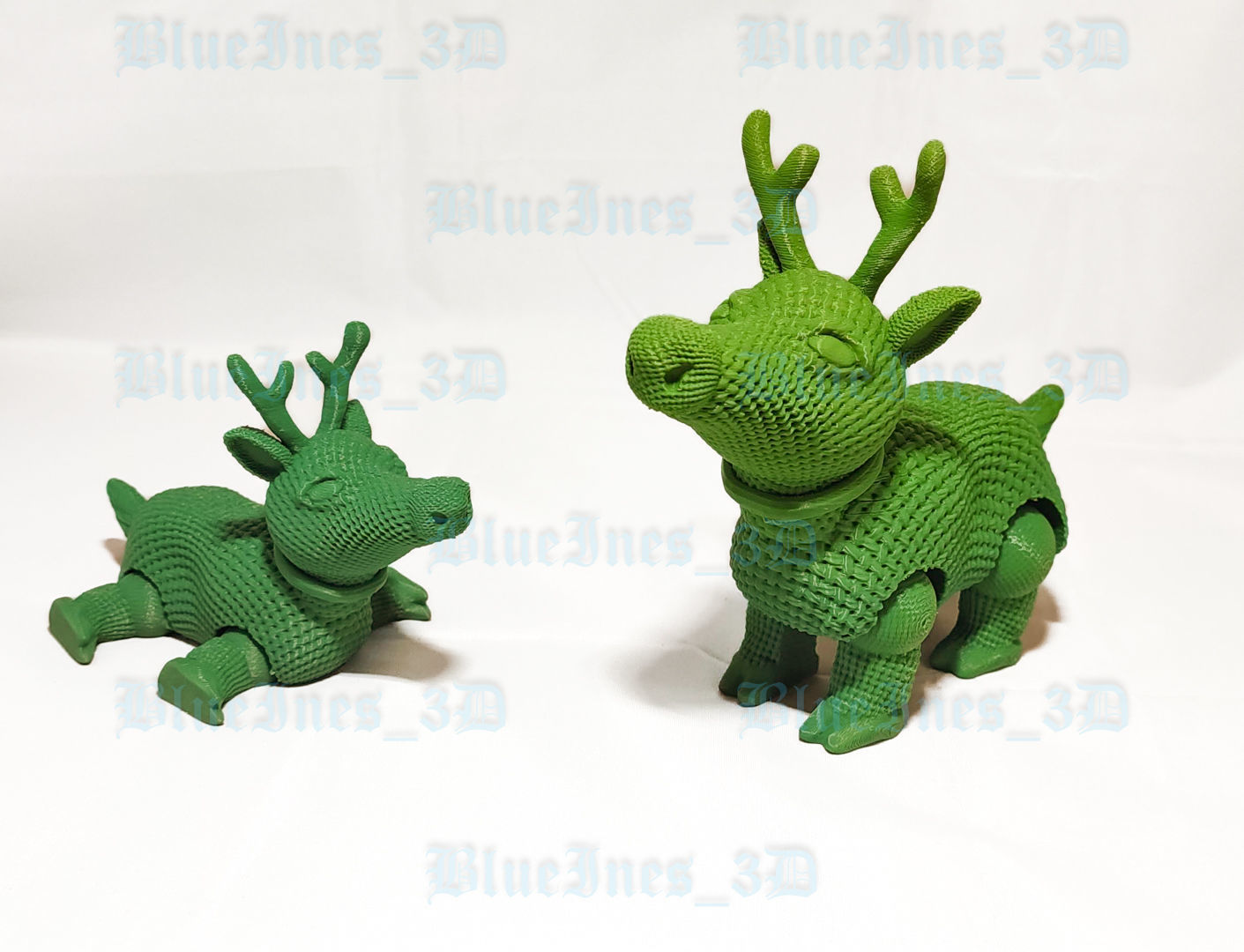 Crochet Articulated Reindeer Easy to Print 3D print model_5