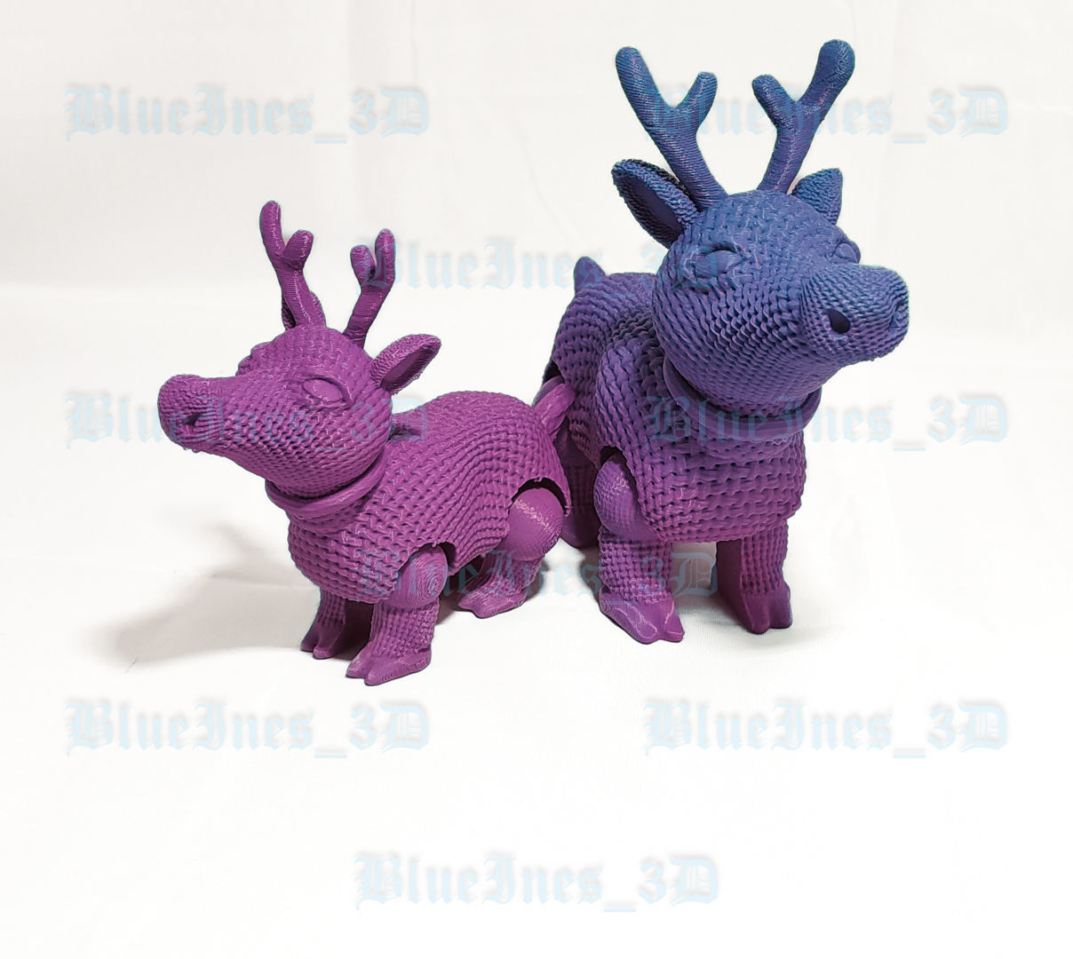 Crochet Articulated Reindeer Easy to Print 3D print model_6