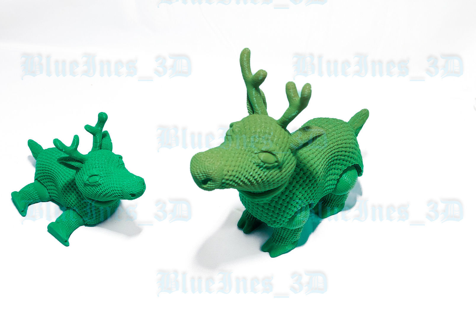 Crochet Articulated Reindeer Easy to Print 3D print model_2