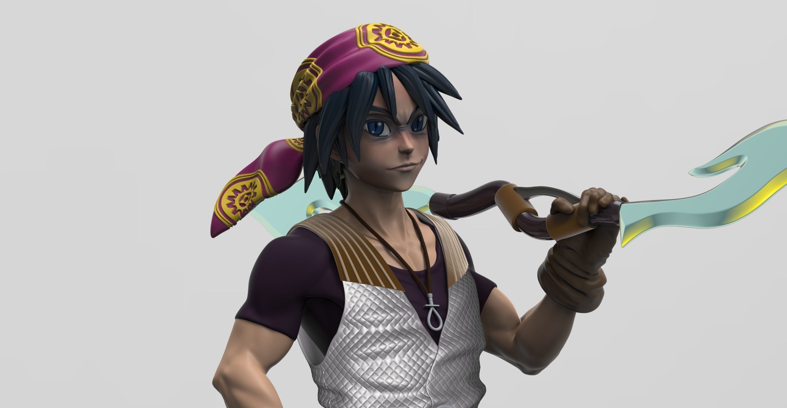 Serge - Chrono Cross 3D print model_2
