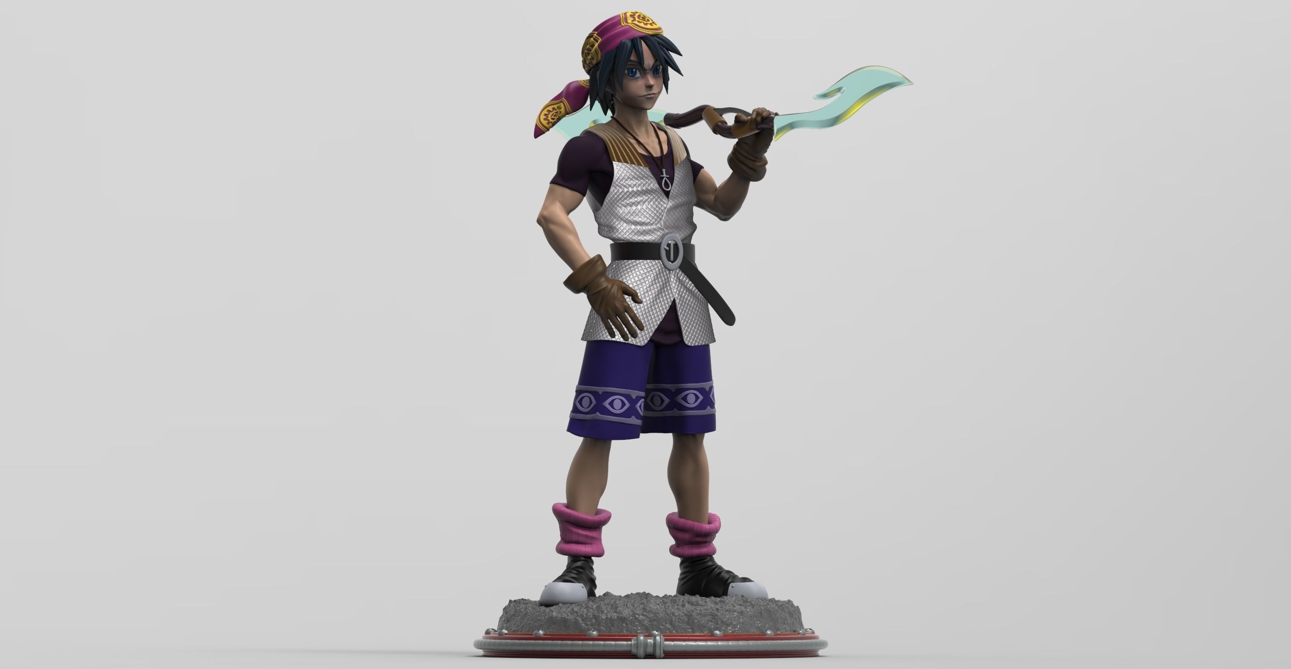 Serge - Chrono Cross 3D print model_1