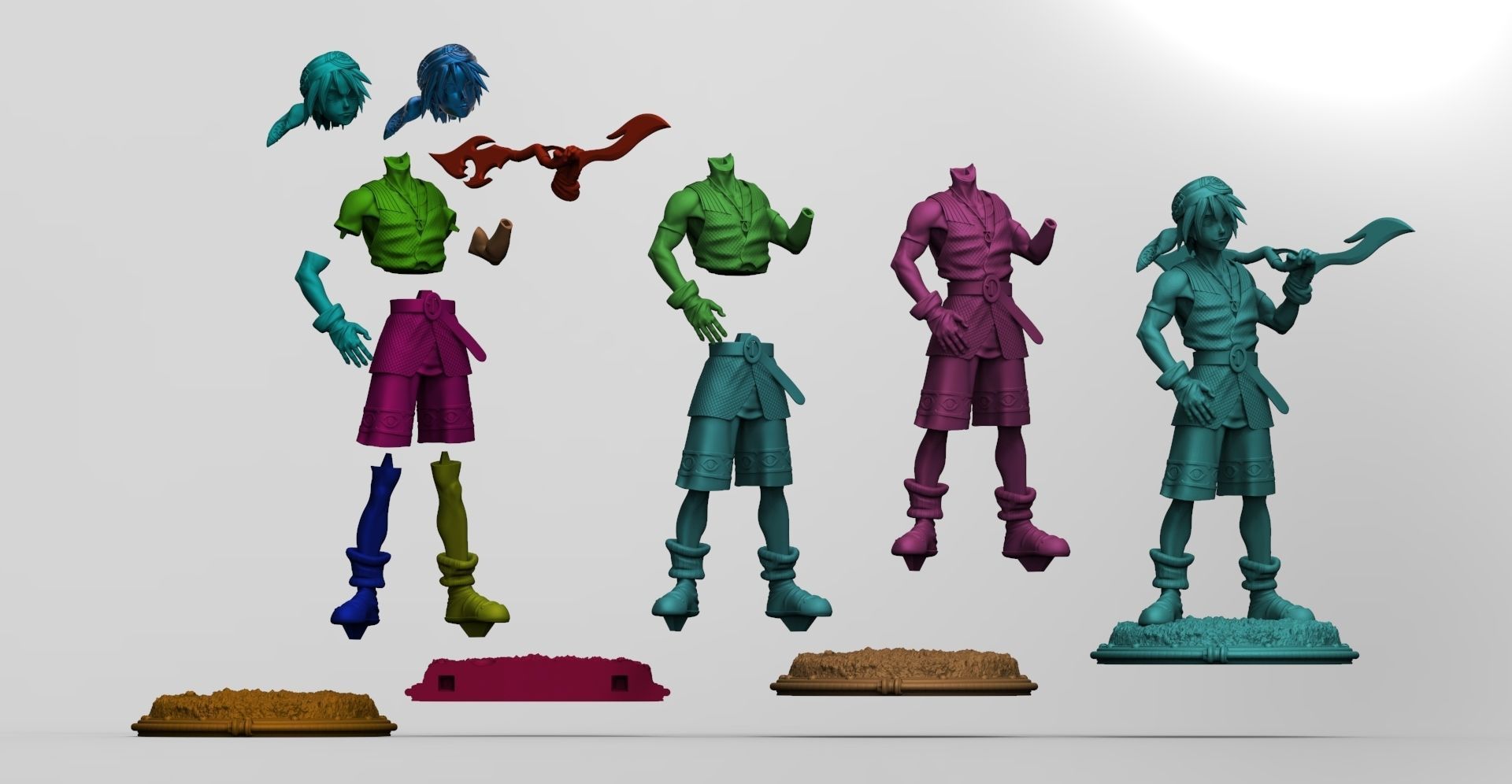 Serge - Chrono Cross 3D print model_4