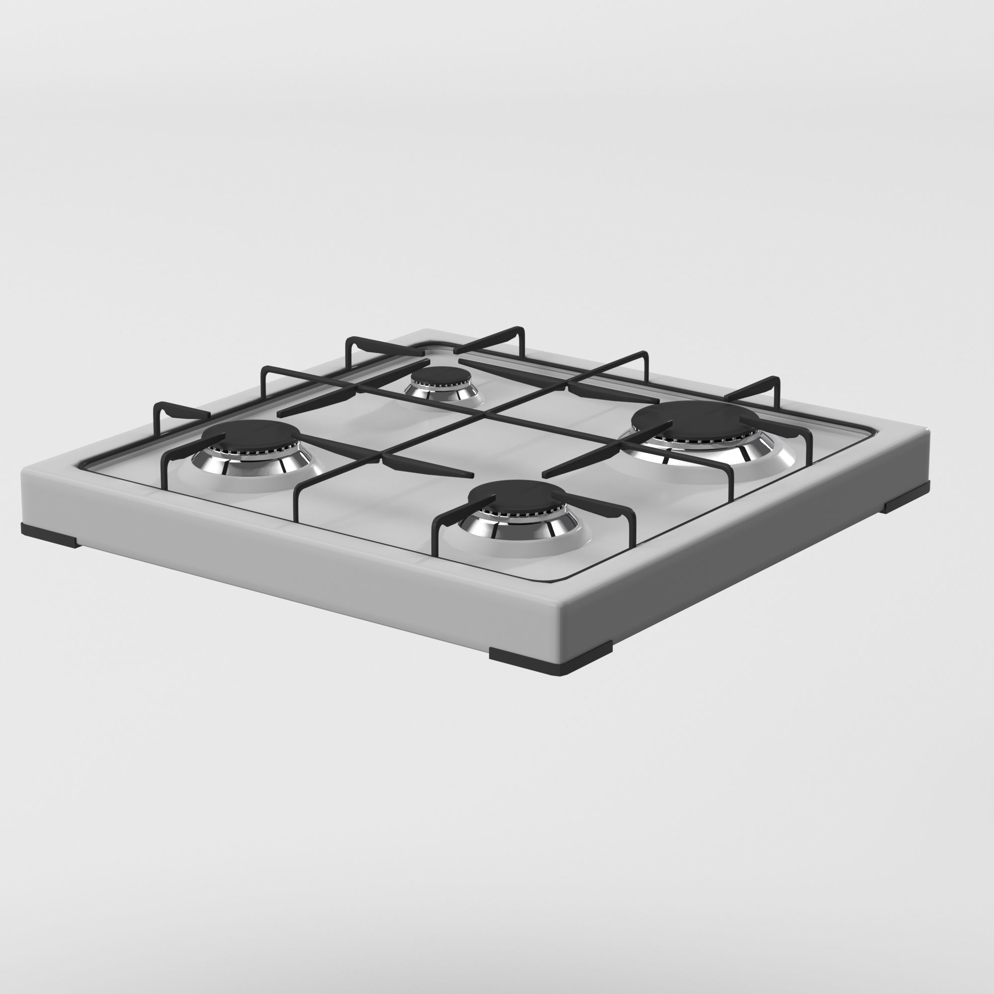 Cooktop Stove top Classic 3D Model Low-poly 3D model_22