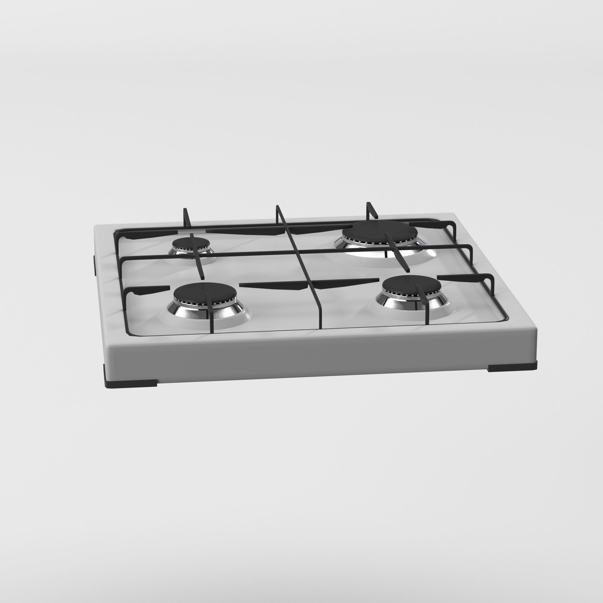 Cooktop Stove top Classic 3D Model Low-poly 3D model_15