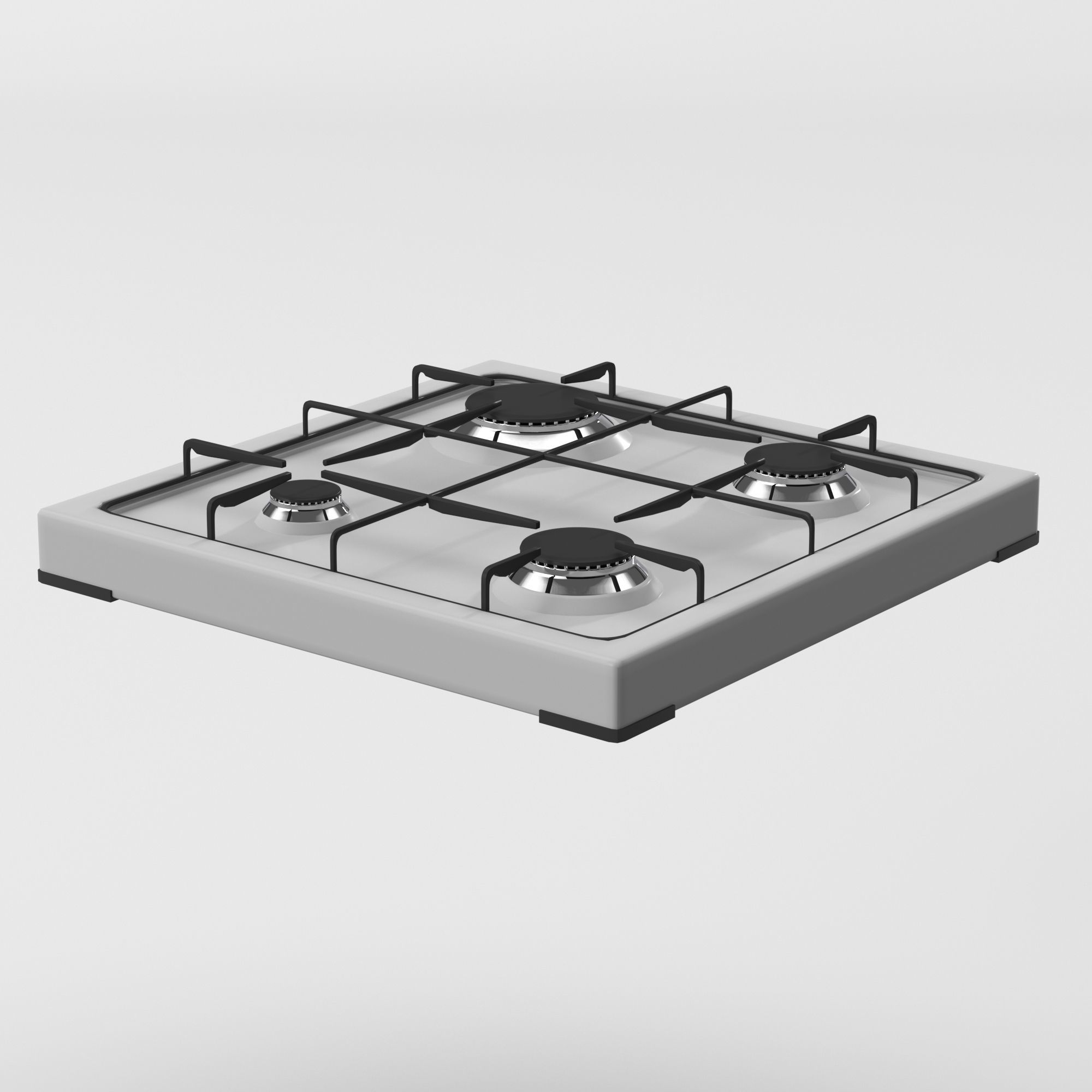 Cooktop Stove top Classic 3D Model Low-poly 3D model_16