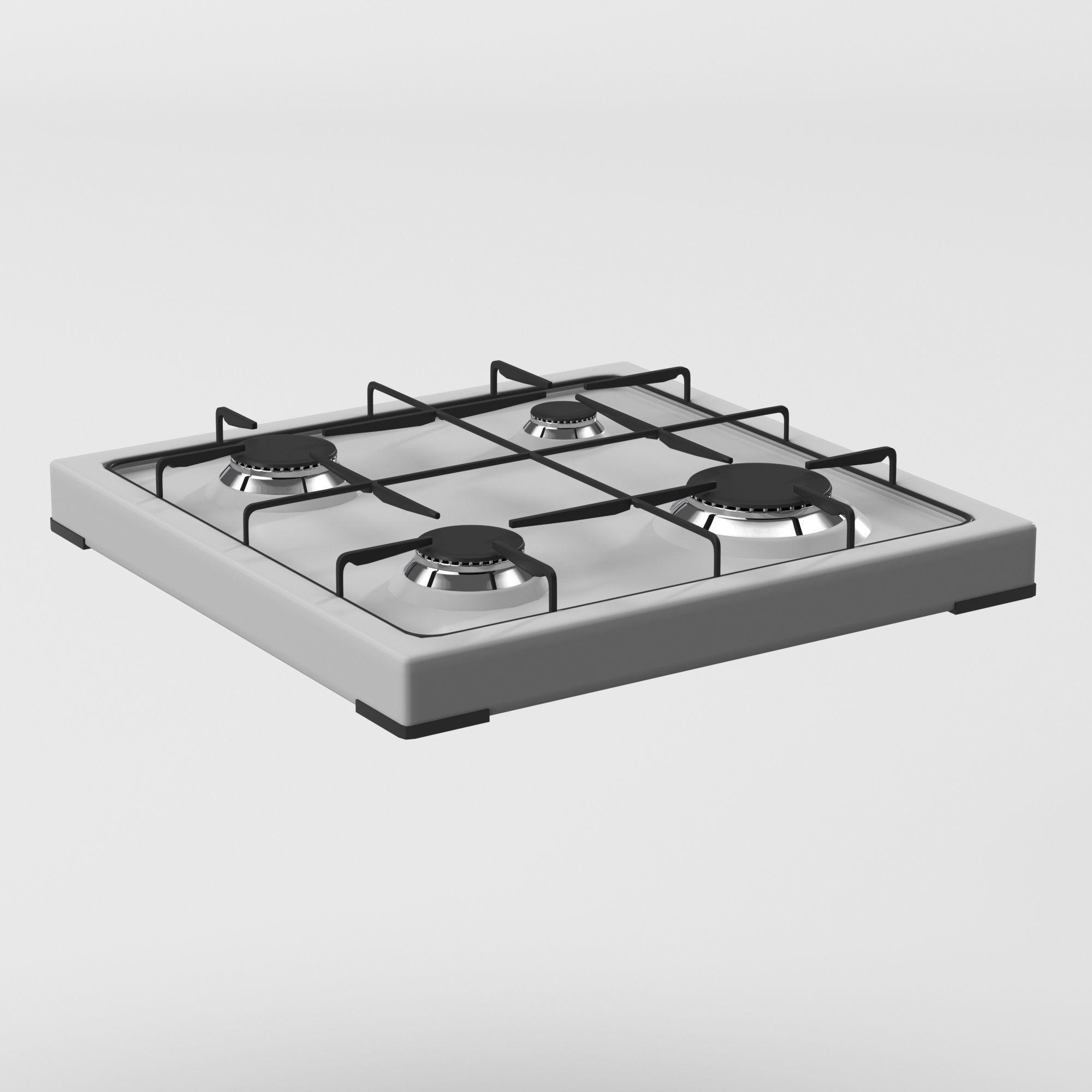 Cooktop Stove top Classic 3D Model Low-poly 3D model_24