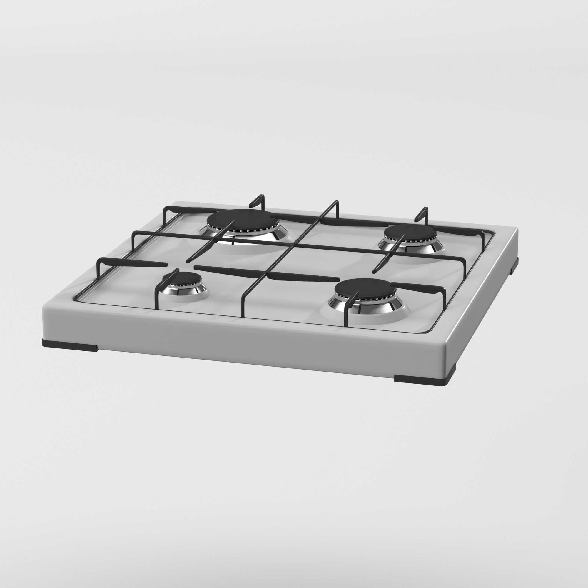Cooktop Stove top Classic 3D Model Low-poly 3D model_13