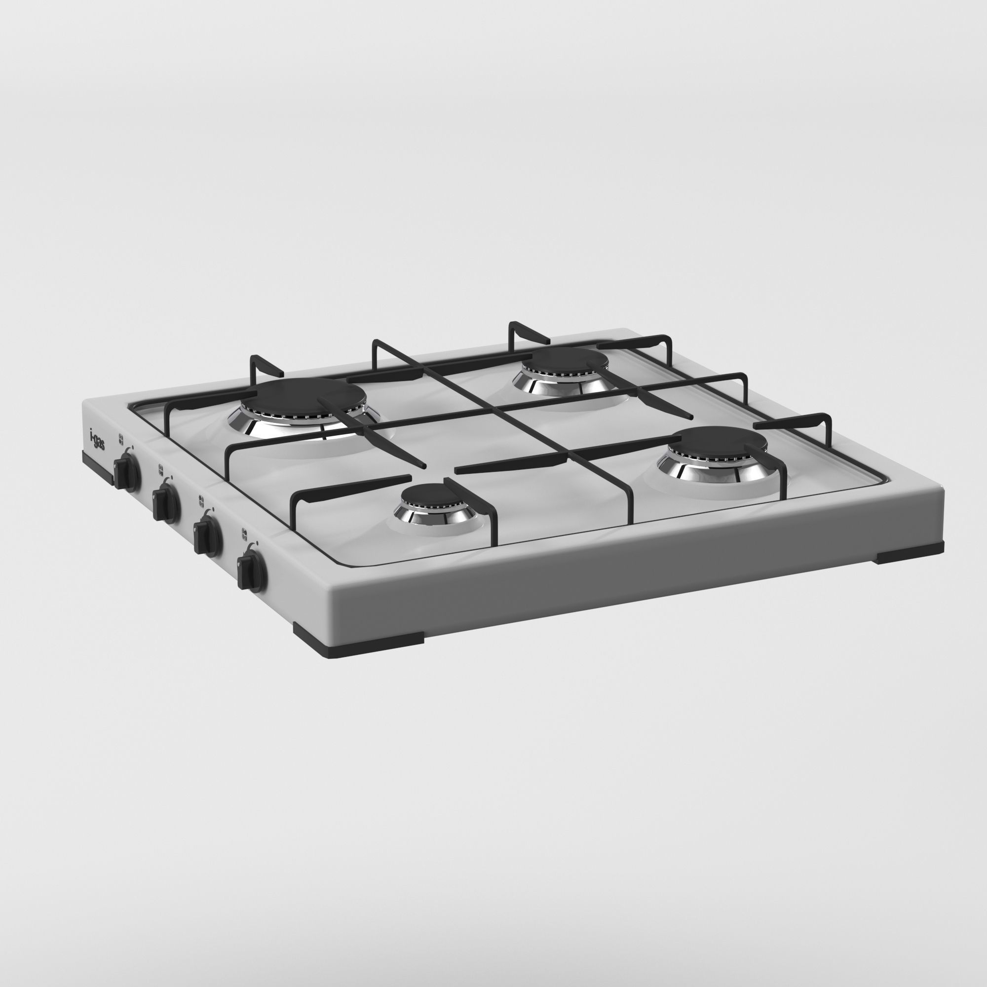 Cooktop Stove top Classic 3D Model Low-poly 3D model_11