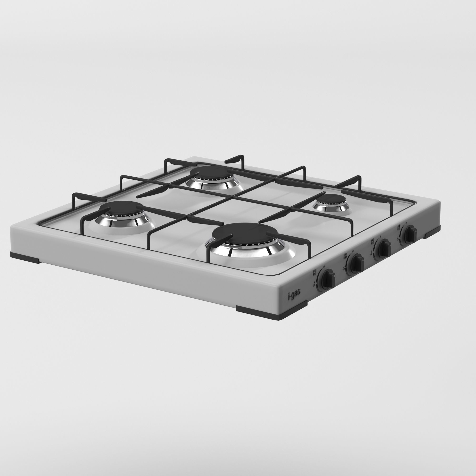 Cooktop Stove top Classic 3D Model Low-poly 3D model_23