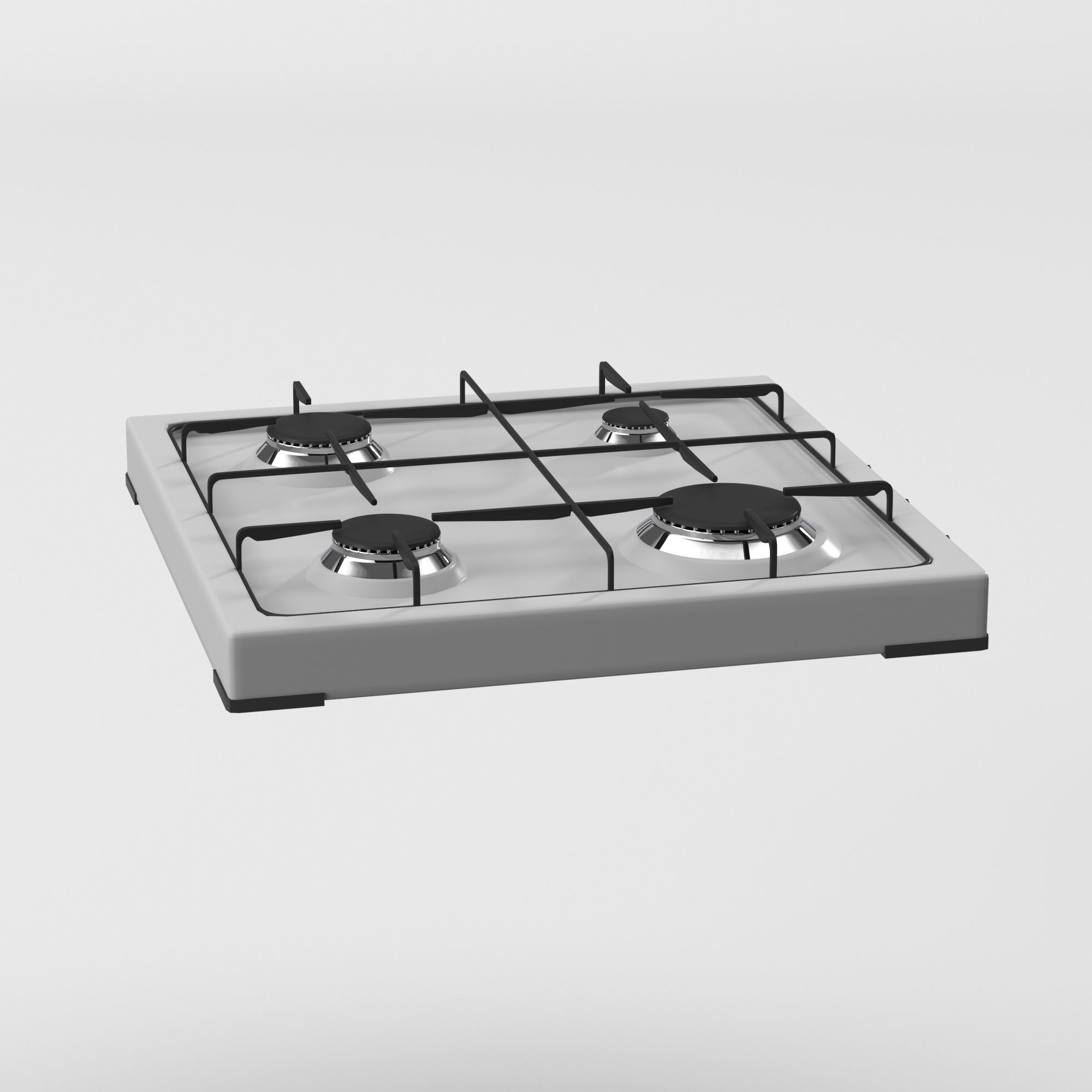Cooktop Stove top Classic 3D Model Low-poly 3D model_19