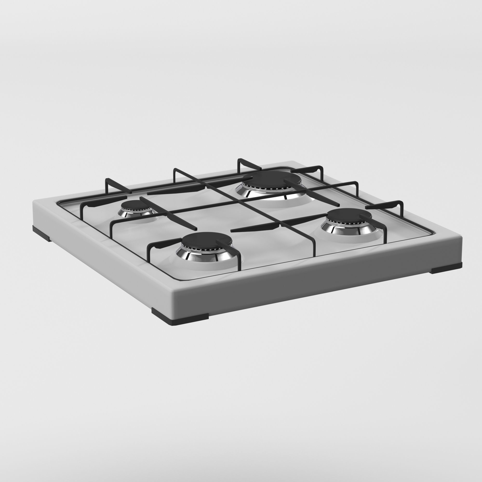 Cooktop Stove top Classic 3D Model Low-poly 3D model_18