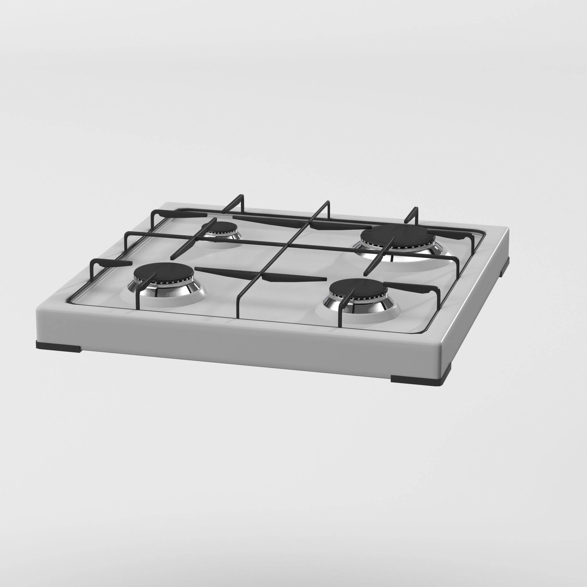 Cooktop Stove top Classic 3D Model Low-poly 3D model_17