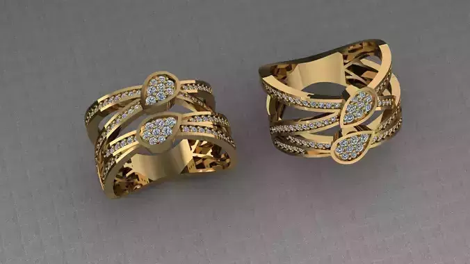 ENGAGEMENT RING FILES 3D Model 3D print model