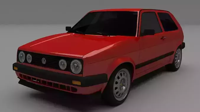 VW Golf Mk 2 3D model