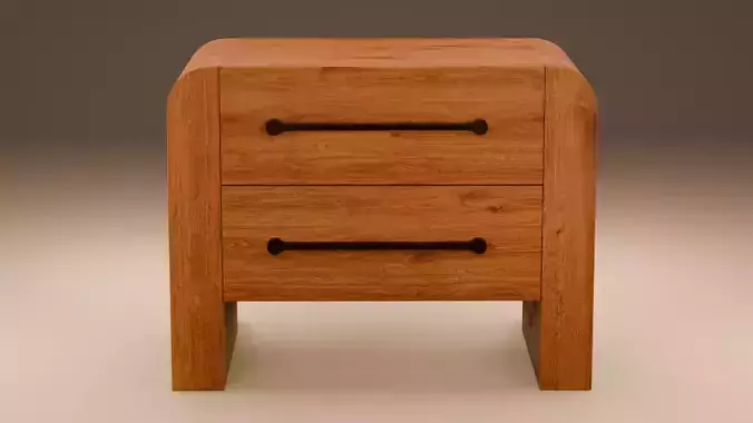  WHITE OAK WOOD NIGHTSTAND