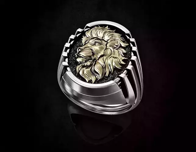 Lion profile ring